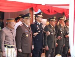 Kapolres Gowa Bersama Ketua Bhayangkari dan PJU Hadiri Upacara HUT RI Ke-79