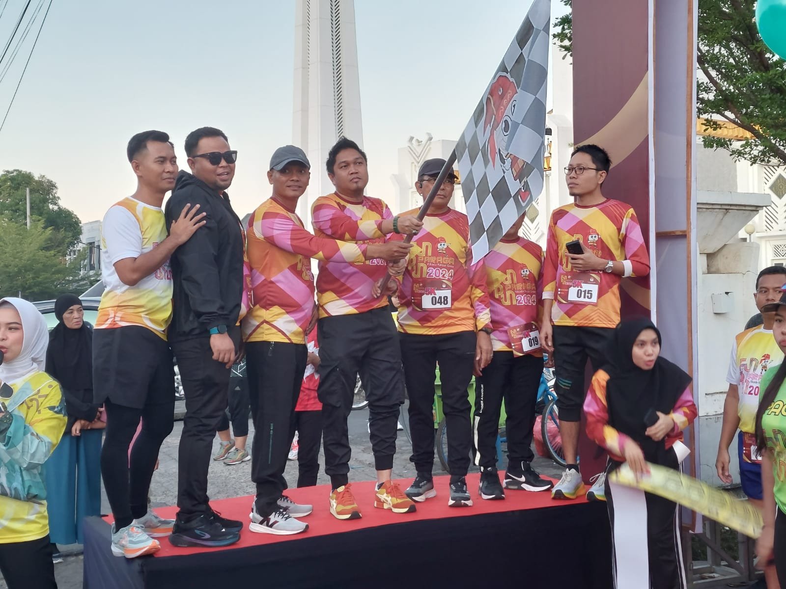 Wakapolres Gowa Hadiri KPU Fun Run Paraga 2024