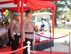 Kapolres Gowa Pimpin Apel Gelar Pasukan Ops Mantap Praja 2024-2025 Polres Gowa