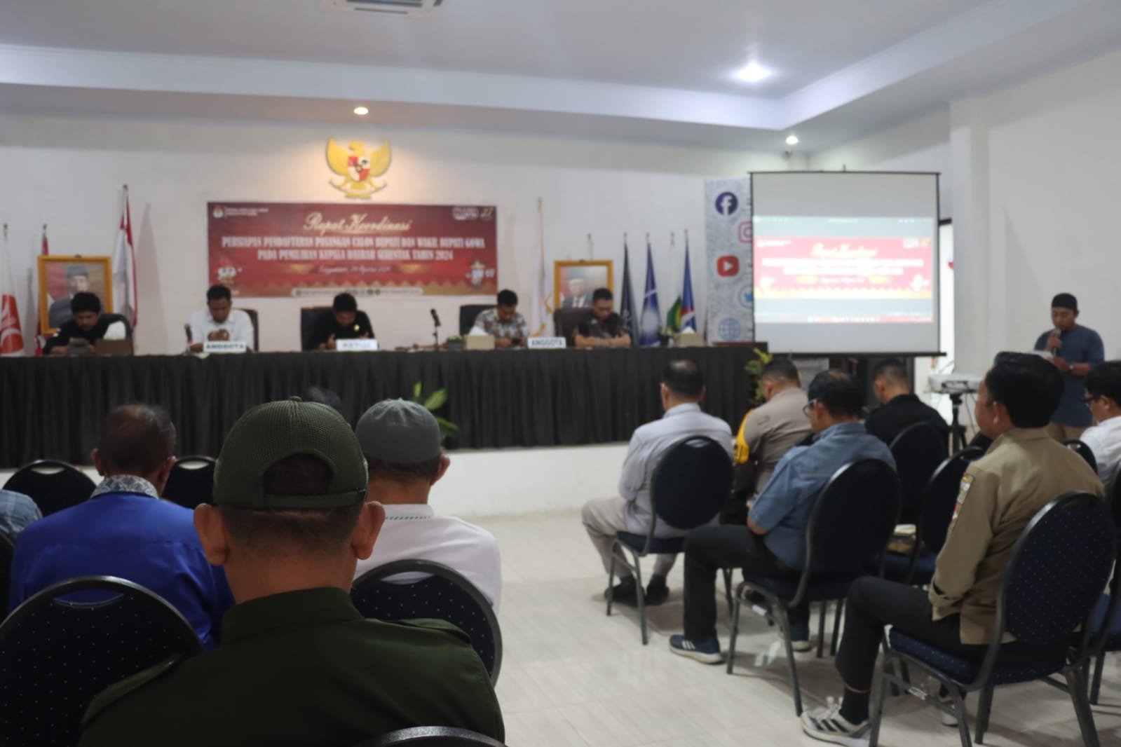 Tahapan Pilkada Dimulai, Kabag Ops Polres Gowa Hadiri Rakor Persiapan Pendaftaran Cabup dan Cawabup