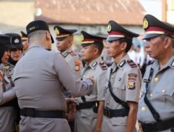 Polres Gowa Gelar Upacara Sertijab dan Kenaikan Pangkat Pengabdian