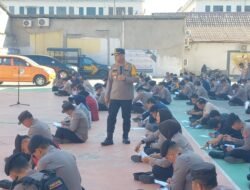 Kapolres Gowa Uji Pengetahuan Pemilu dan Pilkada kepada Personel Polres dan Polsek Jajaran