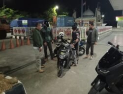 Cegah Gangguan Kamtibmas, Kapolsek Bontonompo Polres Gowa Pimpin Personil Bubarkan Balap Liar
