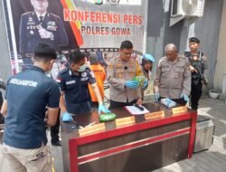Polres Gowa Ungkap 1200 Gram Sabu Dalam Operasi di Somba Opu