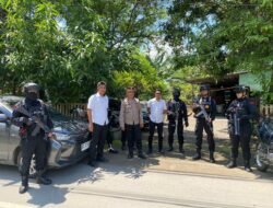 Menjaga Kondusifitas Jelang Pilkada, Personel Polsek Bajeng Amankan Jalannya Kampanye Paslon Cagub dan Cawagub