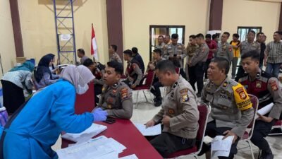 Polres Gowa Gelar Pemeriksaan Kesehatan Berkala untuk Personel