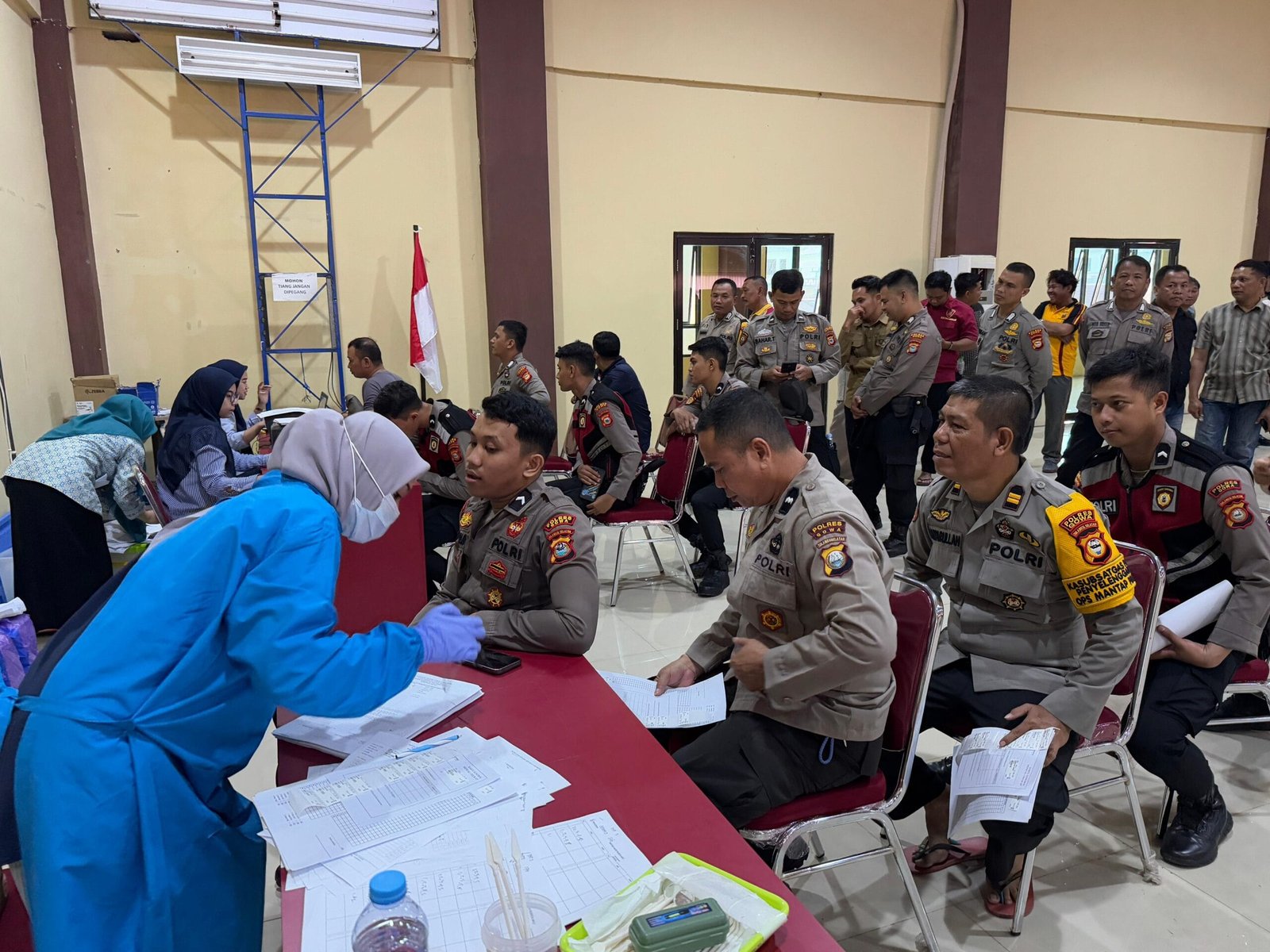 Polres Gowa Gelar Pemeriksaan Kesehatan Berkala untuk Personel