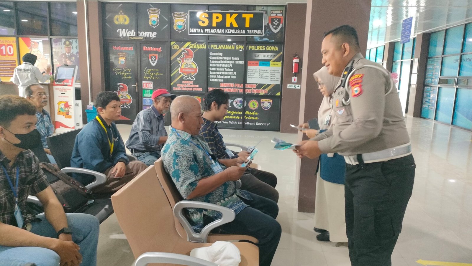 Bersama BPJS, Satlantas Polres Gowa Sosialisasikan Syarat Urus SIM