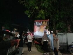 Polsek Bajeng dan Brimob Polda Sulsel Amankan Kampanye Terbatas Paslon Cabup Gowa No. Urut 01