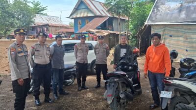 Berikan Rasa Aman, Personel Polsek Bontonompo Lakukan Pengamanan Kampanye Cagub dan Cawagub Sulsel