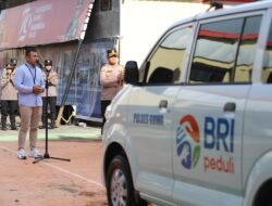 Polres Gowa Terima Bantuan 1 Unit Mobil Ambulance CSR dari BRI Peduli
