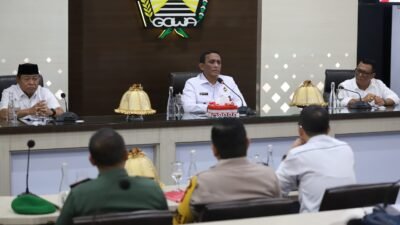 Kapolres Gowa Hadiri Rapat Tim Desk Koordinasi Pilkada Serentak Kemenko Polkam di Pemda Gowa