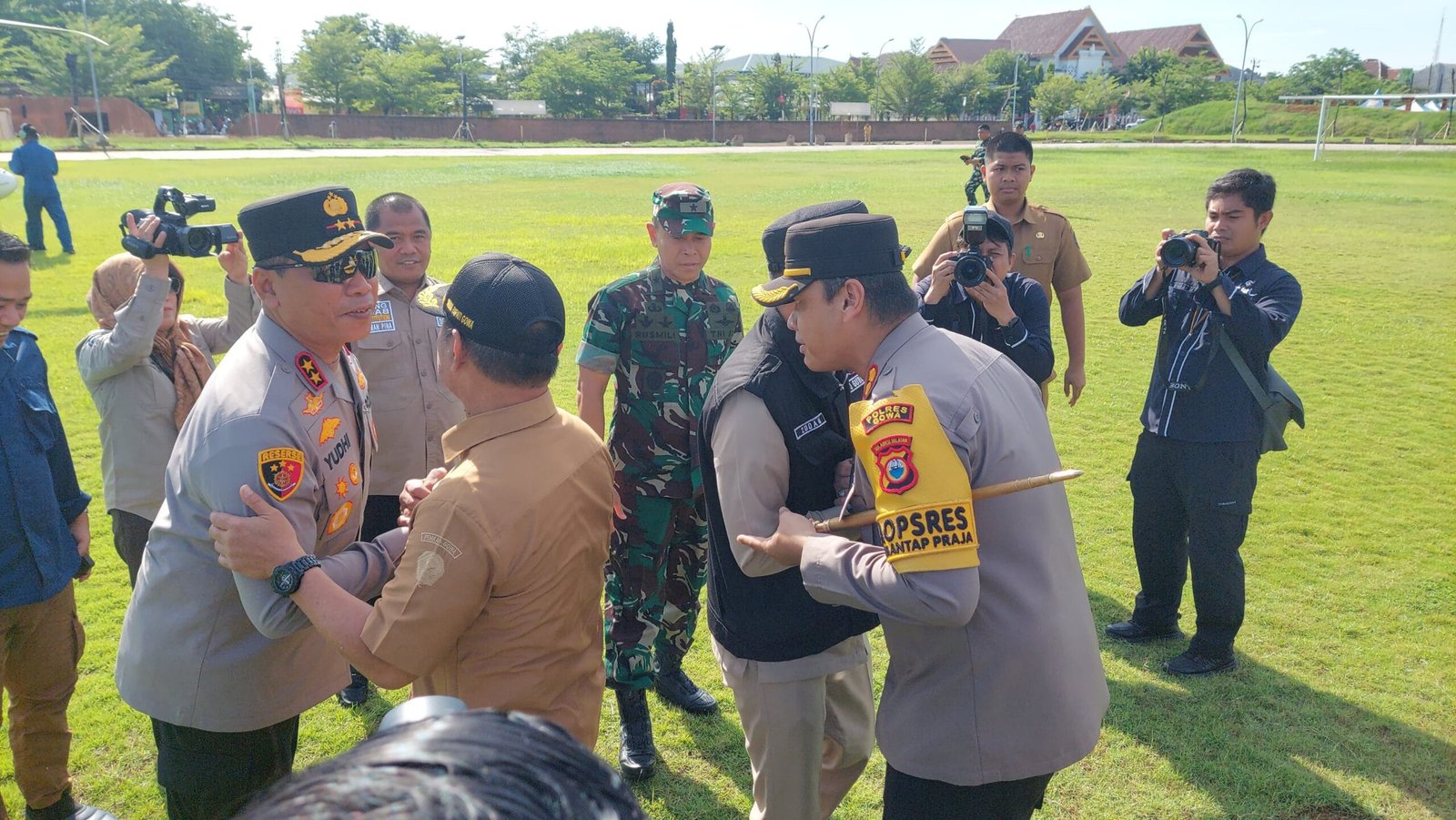 Kapolres Gowa Bersama Forkopimda Sambut Kapolda dan Forkopimda Sulsel untuk Cek Kesiapan Pilkada di Kabupaten Gowa