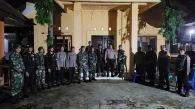 Tim Patroli Gabungan Tinjau Kesiapan Pengamanan PPK Pattallassang Usai Pemungutan Suara Pilkada Serentak 2024