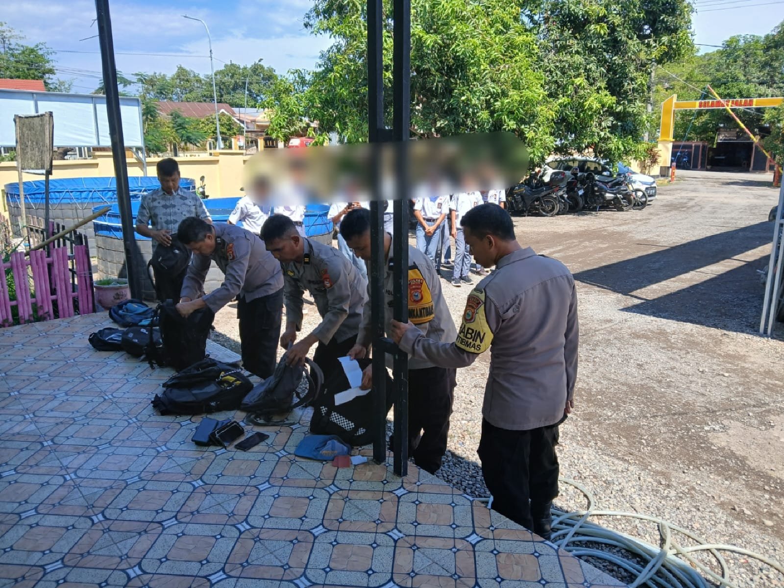 Kedapatan Bolos Sekolah, Puluhan Pelajar Digiring Ke Polsek Bajeng