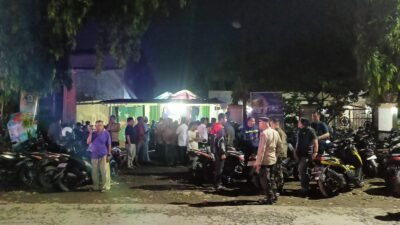 Amankan Kampanye, Personil Polsek Somba Opu Himbau Masyarakat Jaga Kamtibmas