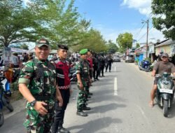Personel Gabungan Dari Polres Gowa dan Brimob, TNI Amankan Kampanye Paslon Bupati di Kecamatan Bontonompo