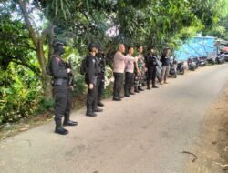 Jaga Kamtibmas Tetap Aman, Personel Polsek Pallangga Lakukan Pengamanan Kampanye Paslon Bupati Gowa