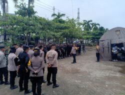 Amankan Rapat Pleno Terbuka di KPU, Segini Jumlah Personel TNI-Polri di Gowa Diturunkan