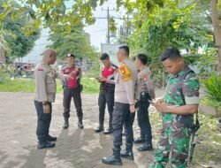 Personil Polres Gowa Amankan Pleno Perhitungan Suara Hasil Pilkada di KPU Kab. Gowa.