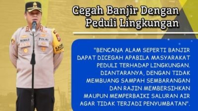 Kapolres Gowa Ingatkan Warga Waspada Banjir di Musim Hujan