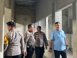 Kapolres Gowa Tinjau Progres Pembangunan Ruang Tahanan Didampingi Pejabat Utama