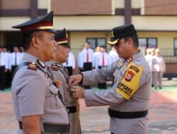 Polres Gowa Gelar Upacara Serah Terima Jabatan Kapolsek Barombong