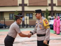 Kapolres Gowa Pimpin Upacara Korps Raport Kenaikan Pangkat Perwira Pengabdia