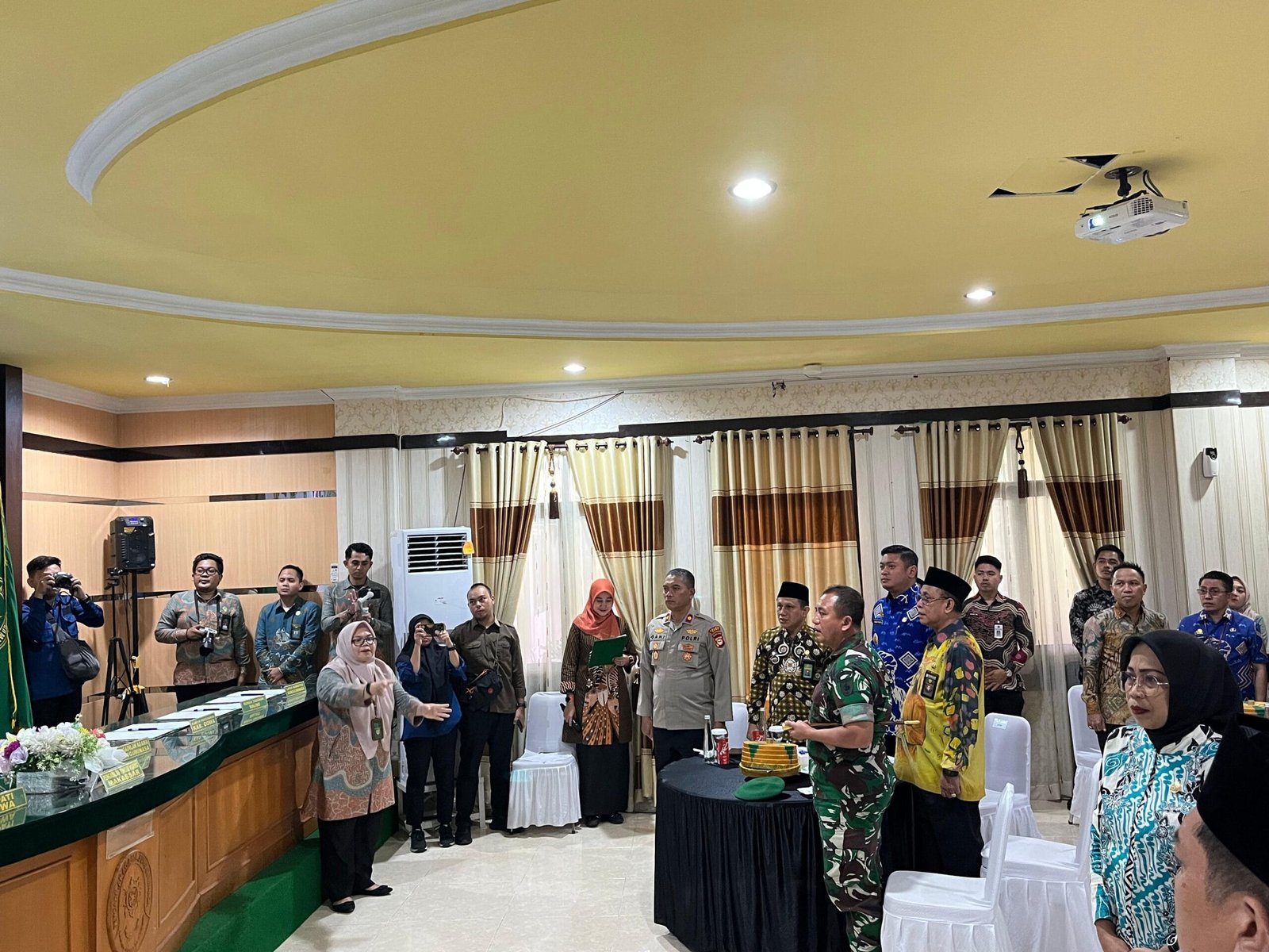 Kapolres Gowa Diwakili Wakapolres Hadiri Peresmian Jembatan Mushollah Baitul Mahkamah dan Penandatanganan MoU