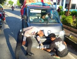 Satlantas Polres Gowa Beri Teguran Pengemudi Pick-Up ODOL dan TNKB Tidak Sesuai