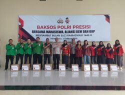 Sambut Ramadan 1446 H, Polres Gowa Gelar Baksos Polri Presisi Bersama Mahasiswa dan OKP
