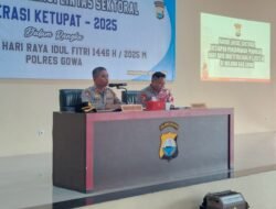 Polres Gowa Gelar Rapat Koordinasi Lintas Sektoral Operasi Ketupat 2025