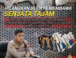 Kapolres Gowa Tegaskan Sanksi Berat bagi Pembawa Senjata Tajam Tanpa Izin