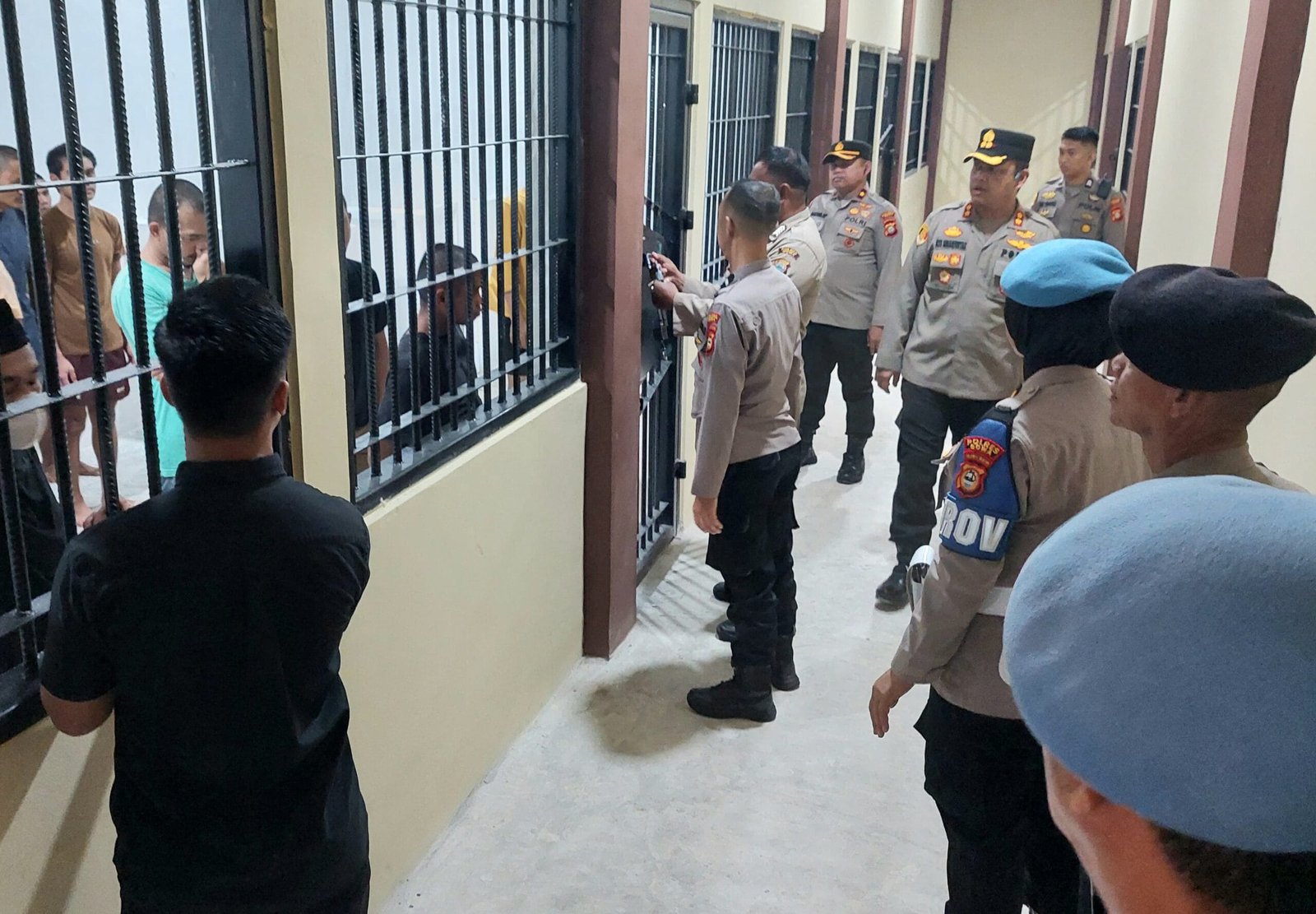Kapolres Gowa Pimpin Pemindahan Tahanan ke Ruang Tahanan Baru Sattahti