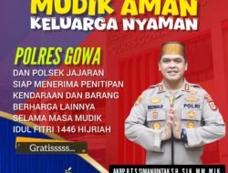Polres Gowa Siap Terima Penitipan Kendaraan dan Barang Berharga Selama Mudik Idulfitri 1446 H