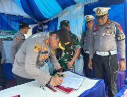 Kapolres Gowa Bersama Dandim 1409/Gowa Tinjau Pos Pengamanan Ops Ketupat 2025 di Samata