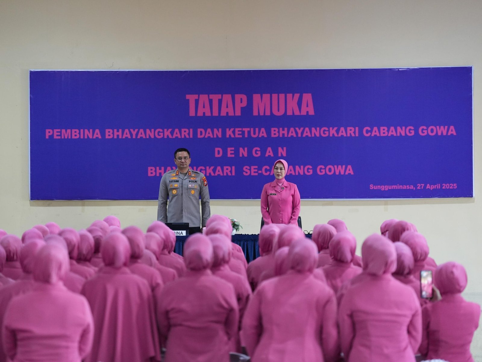 Polres Gowa Gelar Tatap Muka Pembina dan Ketua Bhayangkari Cabang Gowa Bersama Bhayangkari Se-Cabang Gowa