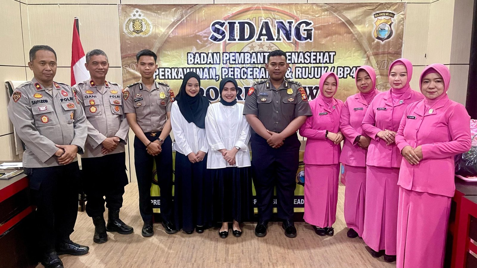Polres Gowa Gelar Sidang BP4R Bagi Personel yang Akan Menikah