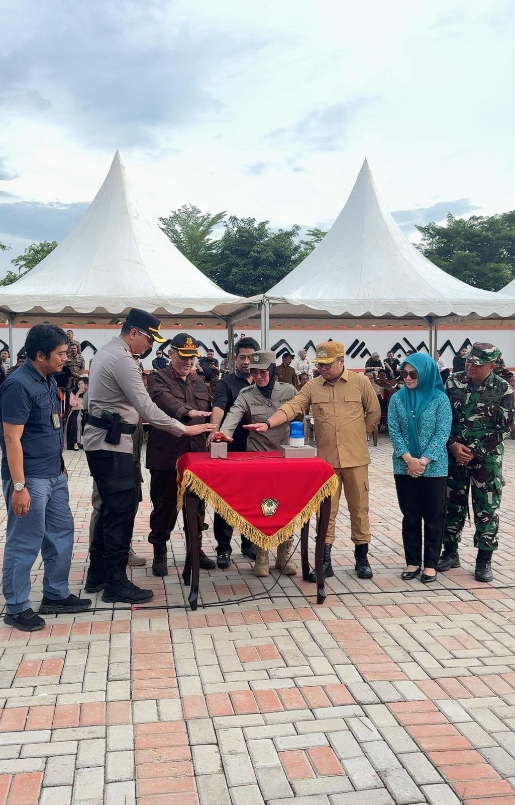 Kapolres Gowa Bersama Forkopimda Hadiri Apel Siaga Launching Program “Gowa Aman (Masannang)”