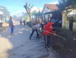 Dukung Program “Annangkasi” Bhabinkamtibmas Desa Panakkukang Bersama Pemerintah Desa dan Warga Gelar Kerja Bakti