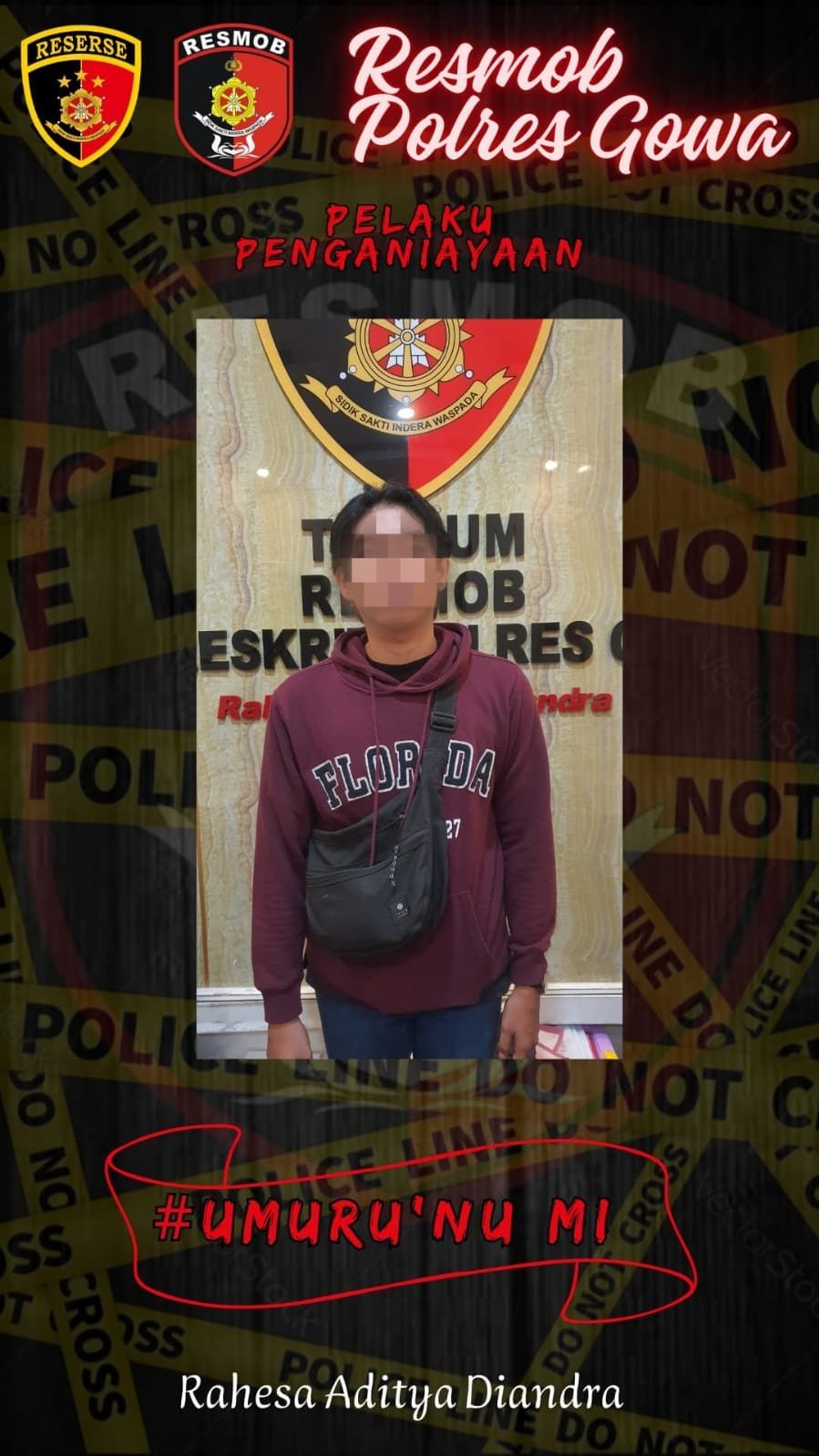Unit Resmob Polres Gowa Tangkap Terduga Pelaku Penganiayaan dI Katangka