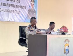 Polres Gowa Gelar Sosialisasi SK Kapolri tentang Mekanisme Penggunaan Senpi Organik