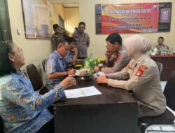Beri Pesan Kamtibmas, Bhabinkamtibmas dan Babinsa Kelurahan Tamarunang Gowa Sambangi Pos Satpam