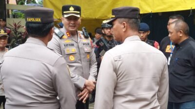 Kapolres Gowa Pimpin Sterilisasi dan Pemantauan Ibadah Jumat Agung di Gereja