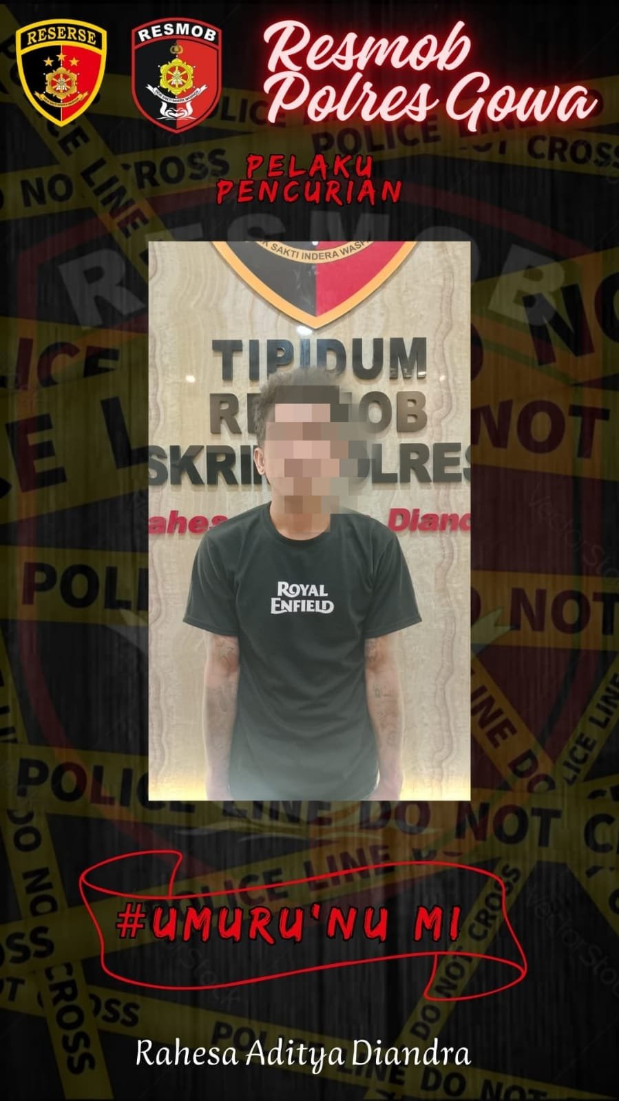 Unit Resmob Polres Gowa Bekuk Residivis Pencuri HP DI Makassar