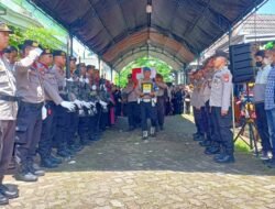 Polres Gowa Gelar Upacara Persemayaman dan Pemakaman Almarhum AIPTU Widjaya Batewa dengan Penuh Kehormatan