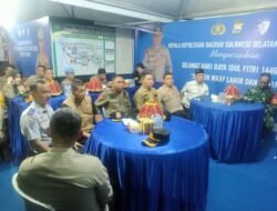 Kapolres Gowa Bersama Forkopimda Ikuti Vicon Kapolri Pantau Situasi Kamtibmas Malam Takbiran