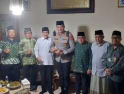Silaturahmi dan Perkenalan Diri, Kapolres Gowa Kunjungi  Ketua dan Pengurus NU Kabupaten Gowa