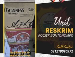 Polsek Bontonompo Kembali Amankan Pelaku Peredaran Miras Botolan di Desa Jipang