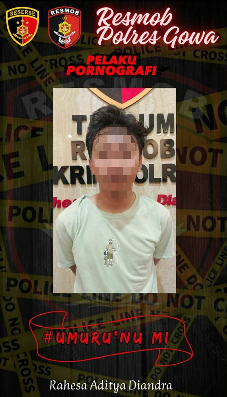 Unit Resmob Polres Gowa Amankan Pria Diduga Rekam Video Mahasiswi Saat Ganti Pakaian